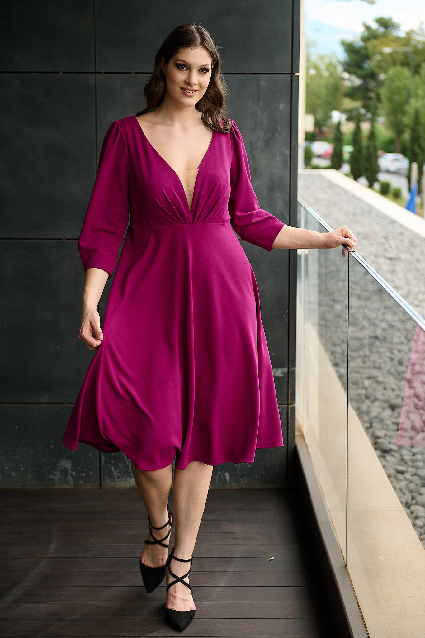 Plus Size Magenta Dress Mood Boutique