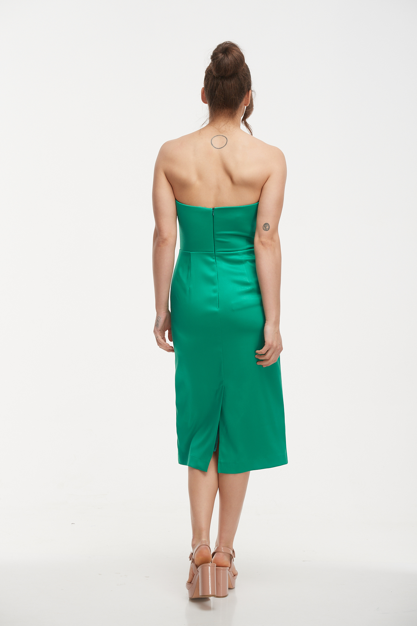 Ellie Forest Green Strapless Mini Dress – Beginning Boutique US